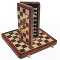 Wood Magnetic Folding Chess Set - 12"